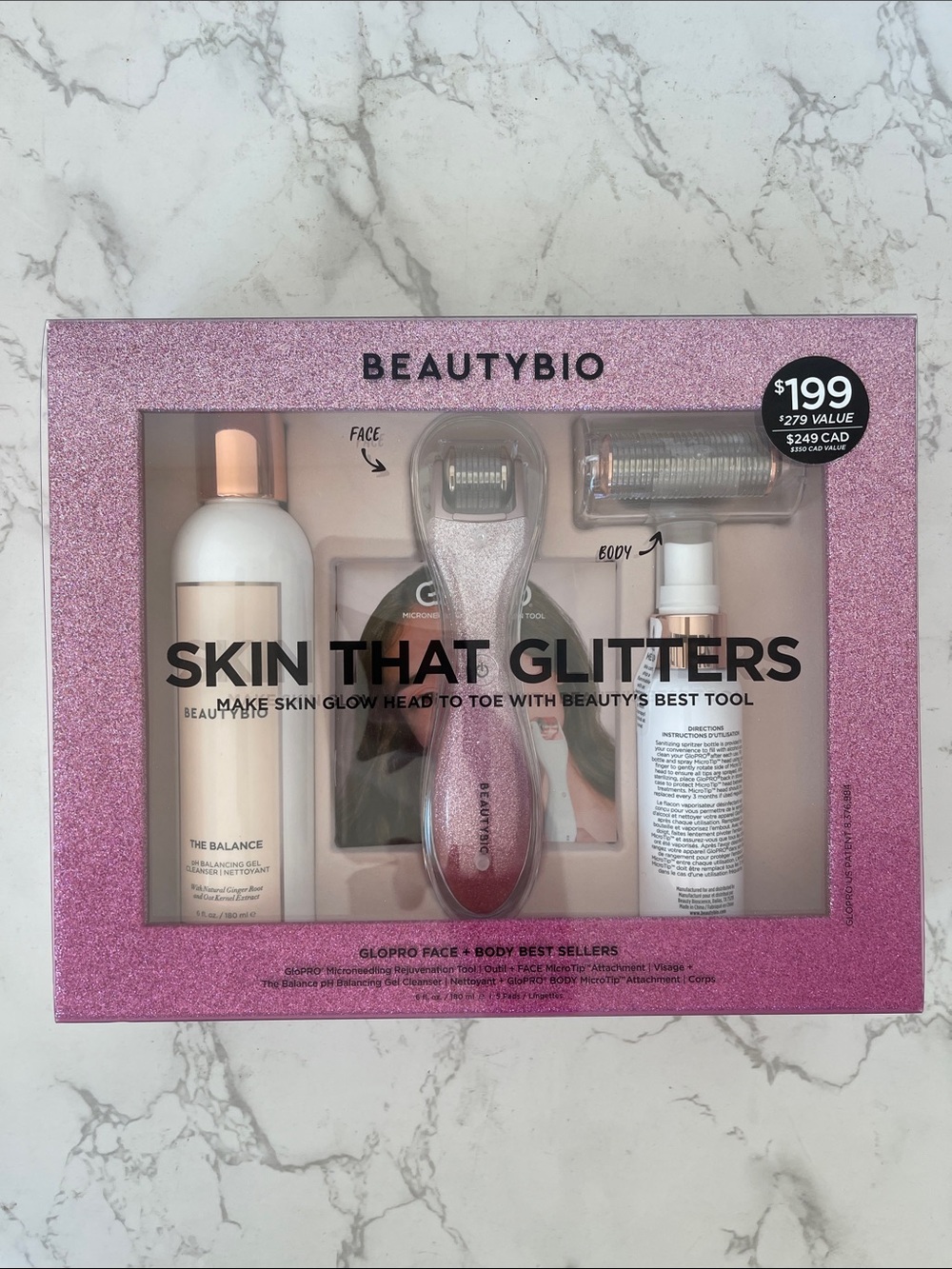 Beautybio Skin That Glitters Set — Pink Glow Kit for Face & Body